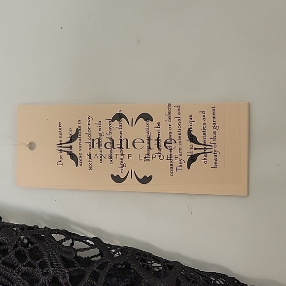 New with tags black lace lined sz small Nanette Lepore sleeveless top - Picture 8 of 8